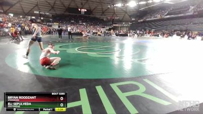 3A 120 lbs Champ. Round 2 - Bryan Roodzant, Stanwood vs Eli Sepulveda, Southridge