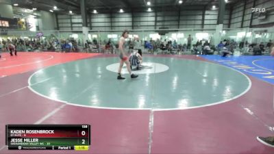 138 lbs Semis (4 Team) - Jesse Miller, SHENANDOAH VALLEY WC vs Kaden Rosenbrock, D1 ELITE