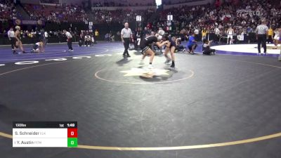 130 lbs Semifinal - Skye Schneider, Elk Grove vs Yzabella Austin, Pitman