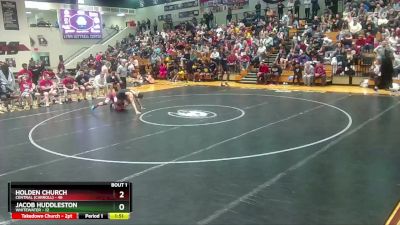 144 lbs Round 1 (16 Team) - Holden Church, Central (Carroll) vs Jacob Huddleston, Whitewater