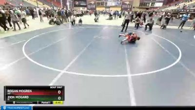 93 lbs Cons. Round 2 - Zion Mogard, IA vs Rogan Mogren, ND