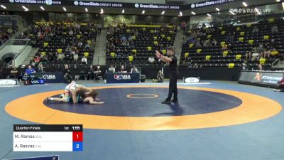 57 kg Quarterfinal - Matthew Ramos, Boilermaker RTC vs Aden Reeves, Viking Wrestling Club (IA)