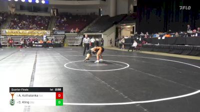 101 lbs Quarterfinal - Aishwarya Kothalanka, Texas (W) vs Caley Kling, Colorado State (W)