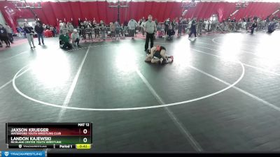 108 lbs Cons. Round 2 - Jaxson Krueger, Waterford Youth Wrestling Club vs Landon Kajewski, Richland Center Youth Wrestling