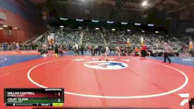 4A-182 lbs Quarterfinal - Colby Olson, Cheyenne East vs Willam Cantrell, Natrona County