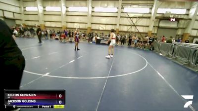 132 lbs Cons. Round 1 - Kelton Gonzales, UT vs Jackson Golding, CA