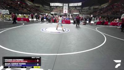 145 lbs Semifinal - Viviano Gutierrez, Northview High School Wrestling vs Qusai Ashraf Marini, Vacaville Wrestling Club