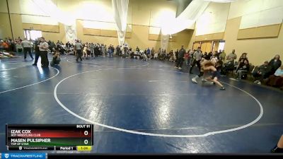 135 lbs Cons. Round 1 - Izak Cox, Roy Wrestling Club vs Masen Pulsipher, Top Of Utah