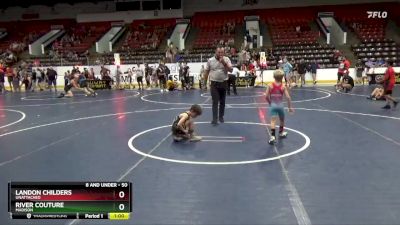 50 lbs Round 4 - Landon Childers, Unattached vs River Couture, Madison