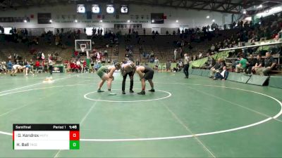 220 lbs Semifinal - Devin Kendrex, Mt. Vernon (Fortville) vs Hadyn Ball, Triton Central