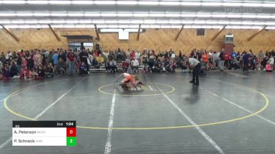 86 lbs Rr Rnd 1 - Amelia Peterson, Mehoopany vs Peyton Schneck, Emmaus