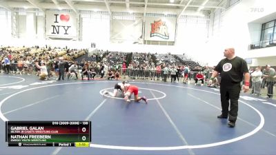 138 lbs Champ. Round 1 - Nathan Freebern, Owego Youth Wrestling vs Gabriel Galan, Hilton Jr Cadets Wrestling Club