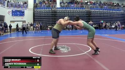 285 lbs Cons. Round 4 - Andrew Richardson, TINORA vs Chase Brawley, Niles HS