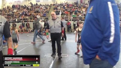 70 lbs Quarterfinal - Madden Hodas, Shamrock vs Jeffery Hammons, Prodigy Wrestling Academy