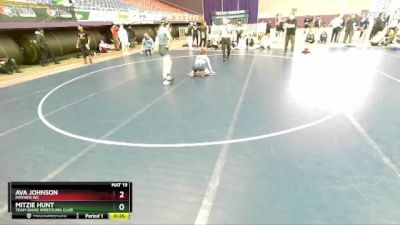 130 lbs Cons. Round 3 - Mitzie Hunt, Team Idaho Wrestling Club vs Ava Johnson, Mayhem WC