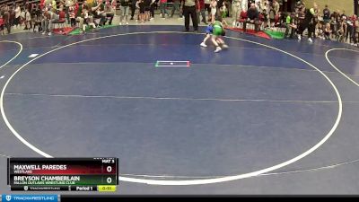 54 lbs Cons. Round 2 - Maxwell Paredes, WESTLAKE vs Breyson Chamberlain, Fallon Outlaws Wrestling Club