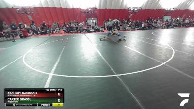 145 lbs Champ. Round 1 - Zachary Davidson, Northwest Wrestling Club vs Carter Grassl, Wisconsin