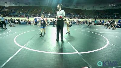 120 lbs Consi Of 8 #2 - Wyatt Maxwell, Tecumseh Takedown Club vs Hazen Crank, R.A.W.