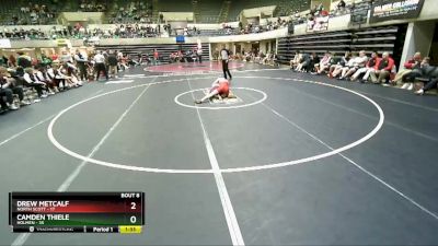 120 lbs Semis & 1st Wrestleback (8 Team) - Drew Metcalf, North Scott vs Camden Thiele, Holmen