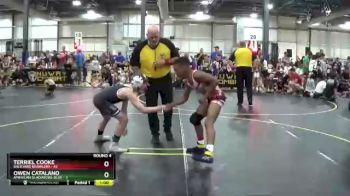 92 lbs Round 4 (6 Team) - Terriel Cooke, Backyard Brawlers vs Owen Catalano, American Gladiators-Blue