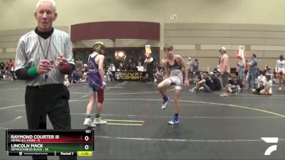 101 lbs Round 3 (6 Team) - Raymond Courter III, Metro All Stars vs Lincoln Mack, Untouchables Black