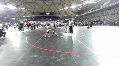 43 lbs Cons. Round 2 - Levi Bechtold, Forks Wrestling Club vs Kingxtyn Garcia-Figueroa, UP Vikings Wrestling Club