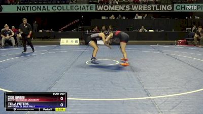 130 lbs Cons. Round 3 - Zoe Gress, East Stroudsburg University vs Teila Peters, University Of Sioux Falls