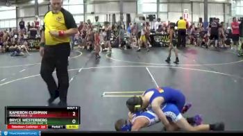 56 lbs Round 2 (6 Team) - Kameron Cushman, Missouri Gold vs Bryce Westerberg, American Gladiators-Blue