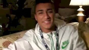 Ashton Eaton before the 2009 Bowerman Award