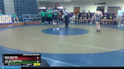 113 lbs Semis & 1st Wb (8 Team) - Nolan Christian, Eastside Hs vs Nick Nguyen, Harris County