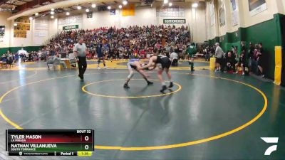 120 lbs Champ. Round 1 - Tyler Mason, La Mirada vs Nathan Villanueva, South Torrance