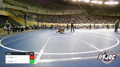 80 lbs Round Of 16 - Liam Fraser, Texas Select Wrestling Club vs Tajuan Davis, Team Tulsa Wrestling Club