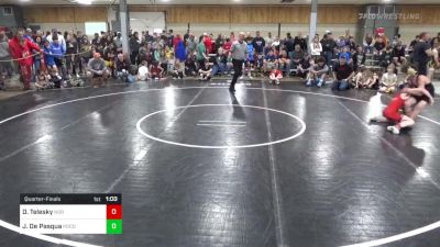 I 90 lbs Quarterfinal - Drew Telesky, Norwich vs Joseph De Pasqua, Pocono Summit