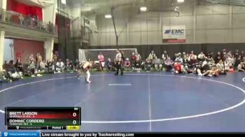 80 lbs Semis & 1st Wrestleback (8 Team) - Brett Larson, Nebraska Silver vs Dominic Cordero, Tennessee Red