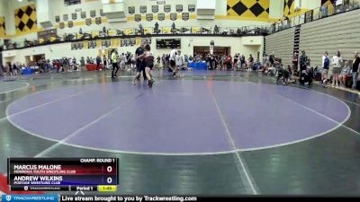 106 lbs Champ. Round 1 - Marcus Malone, Monrovia Youth Wrestling Club vs Andrew Wilkins, Portage Wrestling Club