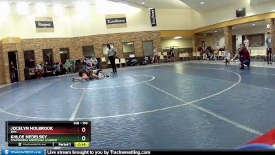 110 lbs Round 1 - Khloe Nedelsky, Contenders Wrestling Academy vs Jocelyn Holbrook, BWC