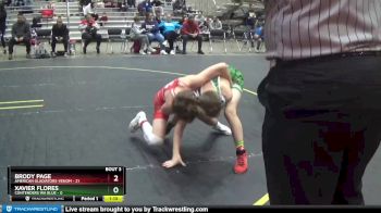 96 lbs Round 1 (6 Team) - Brody Page, American Gladiators-Venom vs Xavier Flores, Contenders WA Blue