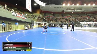 53 lbs Champ. Round 2 - Levi Padilla, Red Wave Wrestling vs Kaine Mercurio, Peterson Grapplers Wrestling Club