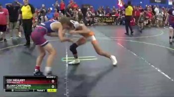 85 lbs Round 2 (6 Team) - Coy Mehlert, Team Iowa Red vs Elijah Castonon, Untouchables Purple