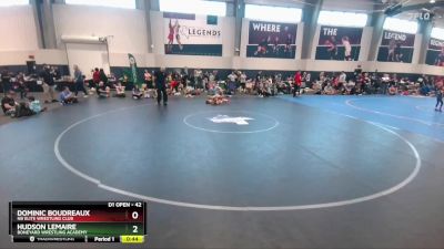 42 lbs Round 1 - Hudson Lemaire, Boneyard Wrestling Academy vs Dominic Boudreaux, NB Elite Wrestling Club