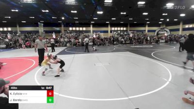 46 lbs Round Of 16 - Krew Eylicio, New Mexico vs John-Paul Barela, Barstow WC