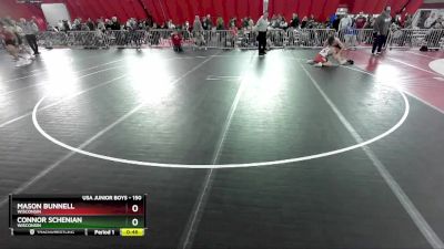 150 lbs Cons. Round 3 - Connor Schenian, Wisconsin vs Mason Bunnell, Wisconsin