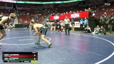 1A-175 lbs Cons. Round 3 - Kody Jacobson, Ridge View vs Will Aitchison, Regina, Iowa City