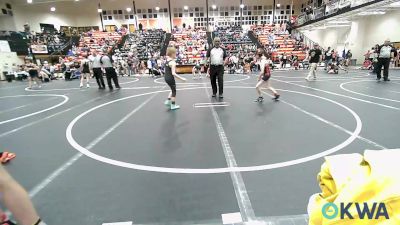 73 lbs Semifinal - Braxton Plunk, Coweta Tiger Wrestling vs Jeremiah Andrews, Team Tulsa Wrestling Club