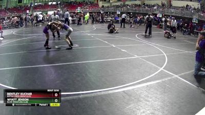 100 lbs Cons. Semi - Wyatt Jenson, Blair Wrestling Club vs Bentley Kuchar, Battle Creek Brave Elite