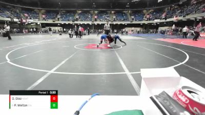 150 lbs Champ. Round 2 - Pierre Walton, East St. Louis Sr vs Omar Diaz, Fenton