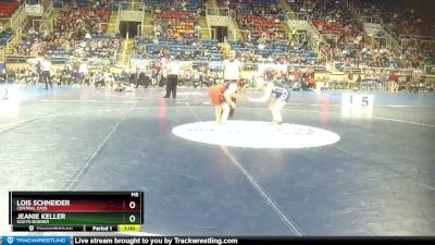 135 lbs Cons. Round 3 - Jeanie Keller, South Border vs Lois Schneider, Central Cass