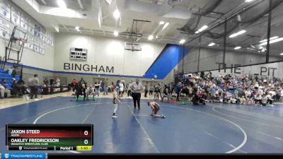 55 lbs Quarterfinal - Oakley Fredrickson, Wasatch Wrestling Club vs Jaxon Steed, Agon