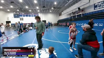 71 lbs Semifinal - Grayson Marcotte, Casper Wrestling Club vs Truth Rogers, Camel Kids Wrestling