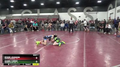 60 lbs Semis & 1st Wrestleback (8 Team) - Ryker Johnson, Gotcha National vs Kasen Cargo, Minions Black (GA)